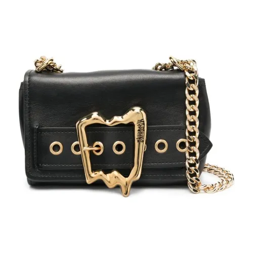 MOSCHINO Полиуретан ПУ (полиуретан) Сумка через плечо Сумка на плечо Женская Черная