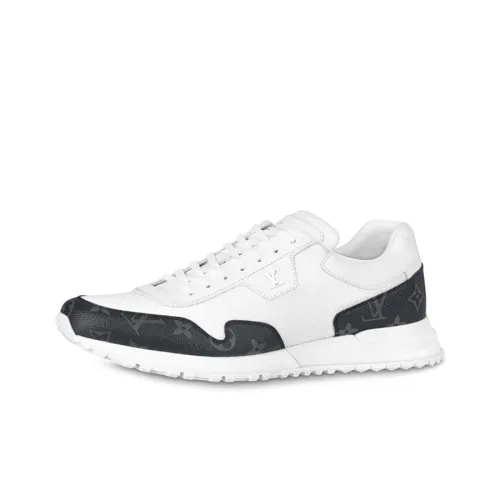 LOUIS VUITTON Run Away Monogram Eclipse Low Топ Кэжуал Мужской Белый Черный