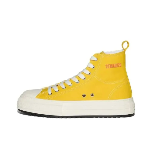 DSQUARED 2 Canvas Shoes Low Top Yellow Men's