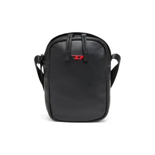 DIESEL Sheepskin Messenger Bag Crossbody Bag Shoulder Bag Unisex Black DIESEL Овчина Курьерская Сумка Сумка через плечо Плечевая сумка Унисекс Черная