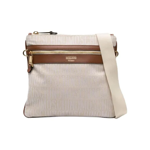 MOSCHINO Хлопок Сумка через плечо Женская Бежевая