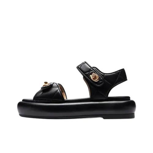 COACH Peyton Пляжные сандалии Женские Черный