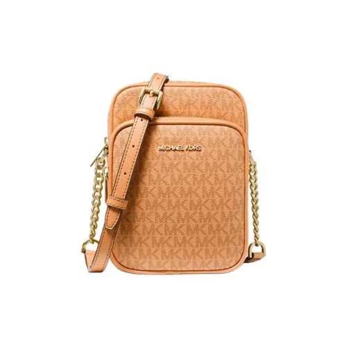 MICHAEL KORS Jet Set Travel Холст Сумка через плечо Средняя Женская Оранжевая