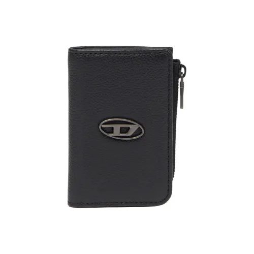 DIESEL GRAIN LEATHER Key Pouch Large Men's Black