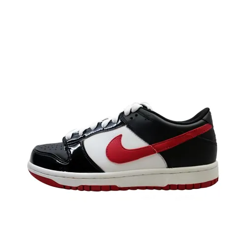 nike Dunk Slip Resistant Shock Absorbers с антискользящими свойствами и устойчивыми к истиранию низкие кеды для скейтбординга Женские Черный Красный
