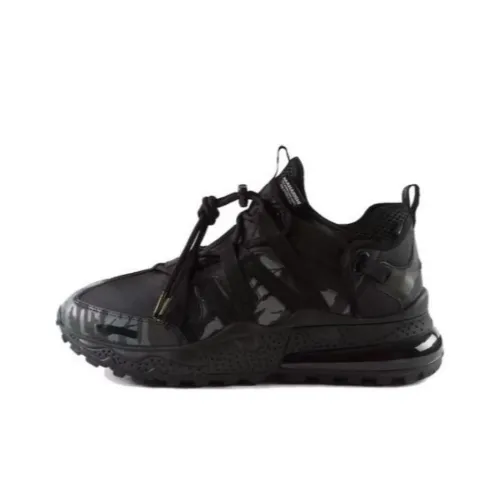 Nike Air Max 270 Амортизация Износостойкие Низкие Кроссовки для Бега Мужские Черные