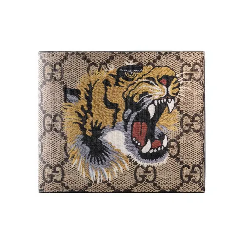 GUCCI Canvas Кошелек Мужской Кошелек из Эбенового дерева