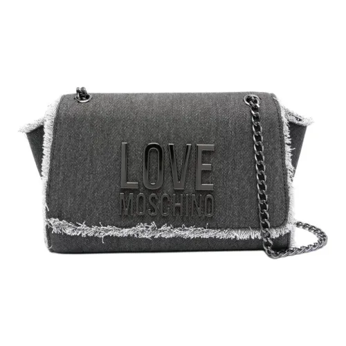 LOVE MOSCHINO Хлопок Сумка через плечо Женская Черная и Серая