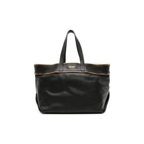 MOSCHINO Телячья кожа Тоут Сумка Сумка для покупок Сумка на плечо Сумка Женская Черная