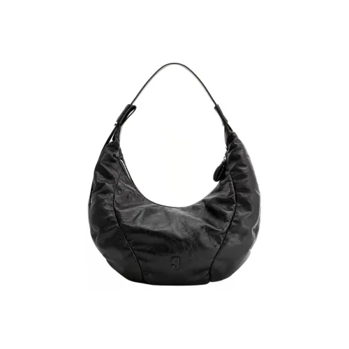 KUNOGIGI Сумка-хобо из коровьей кожи сумка через плечо большая женская коричневый черный серый