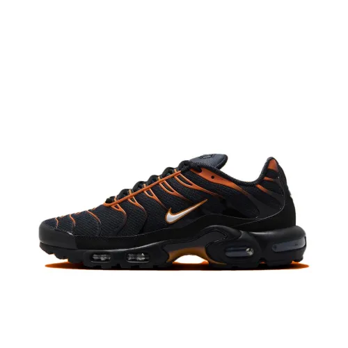 Nike Air Max Plus Устойчивый к истиранию Низкий Топ Casual Мужской Черный Оранжевый