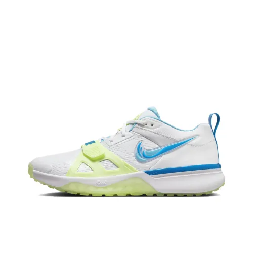 Nike Air Zoom Ромб Elite Slip-Resistant Низкие Кроссовки для Тренировок Мужские Белые Синие Зеленые