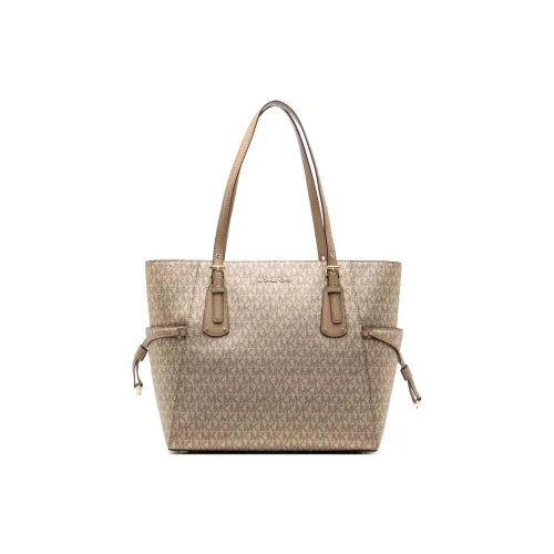 MICHAEL KORS Voyager Телячья кожа Сумка Женская Светло-коричневый и Песочно-бежевый