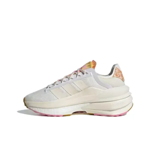 Adidas Avryn Амортизация Износостойкие Низкие Кроссовки для Бега Женские Белые Розовые Золотые