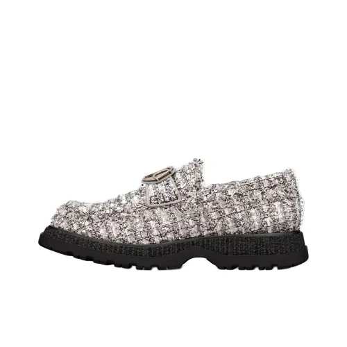 DIOR Buffalo Loafers Мужские Silver
