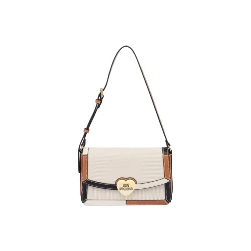 LOVE MOSCHINO Полиуретан Сумка через плечо Женская Бежевая