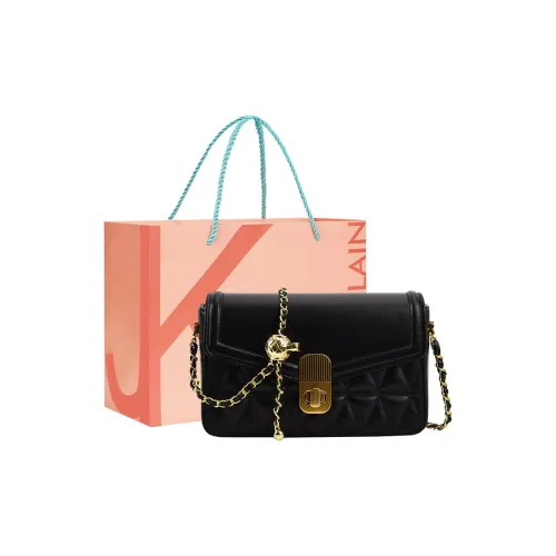 JANE KLAIN ПУ (полиуретан) Маленькая квадратная сумка через плечо стандартная женская черная кофейная