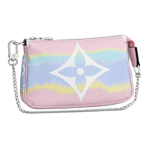 LOUIS VUITTON Холст и кожа Сумка через плечо Сумка на плечо Женская Tie Dye Градиент Розовый