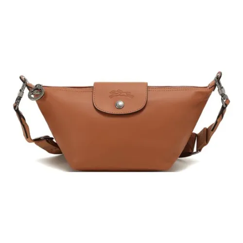 LONGCHAMP Сумка через плечо из коровьей кожи Mini Женская Коньяк