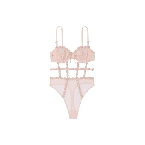 VICTORIA'S SECRET Комбинезон Женский Вишневый Цветок Розовый