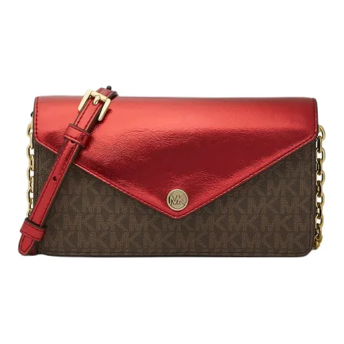 MICHAEL KORS Jet Set Холст Сумка через плечо Маленькая Женская Ярко-красная