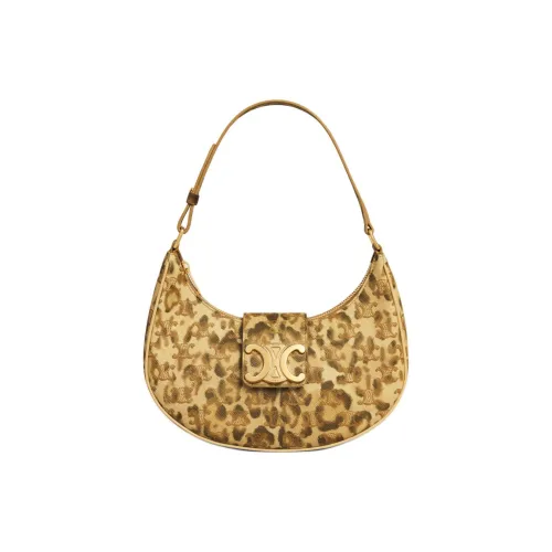 CELINE AVA Холст Сумка через плечо Женская с леопардовым принтом