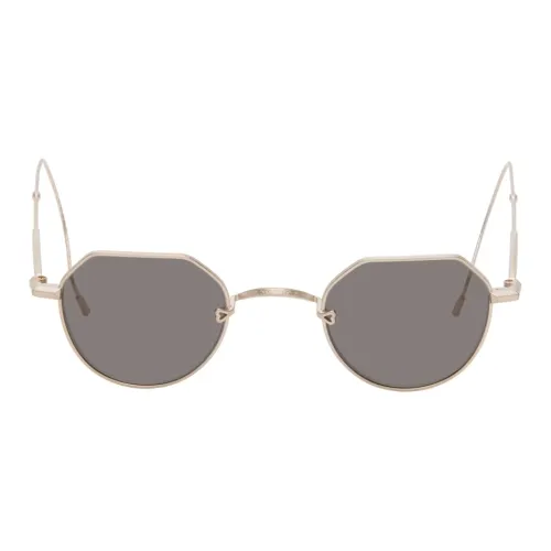 Matsuda Титан Круглые Солнцезащитные очки Мужские Золотые