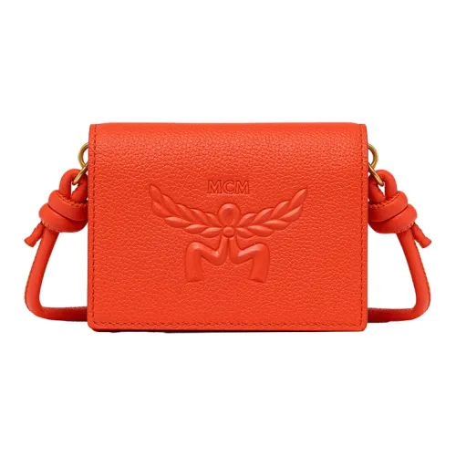 MCM Кожа Кошелек Мини Женский Синий