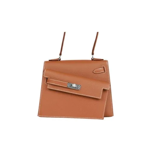 HERMES Kelly Эпсом Кожа Сумка Kelly Сумка Сумка через плечо Сумка через плечо Женская 37 Золотисто-коричневый