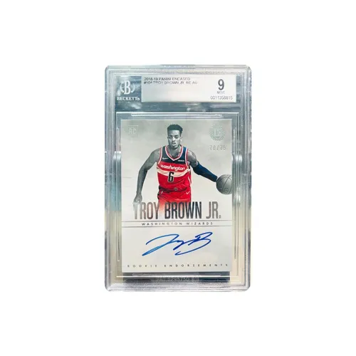 PANINI Troy Коричневый Jr. Сертифицированные карточки