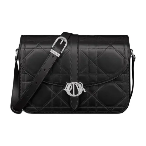 DIOR Cannage Cosmo Кожа Сумка через плечо Мужская Черная