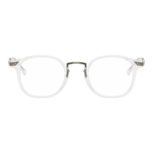 Matsuda Титановый сплав Ацетат Нерегулярная форма Оправы для очков Мужской Белый