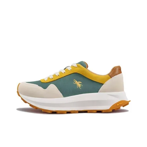 TSUBO CR Оригинальный Амортизация Износостойкий Низкий Топ Повседневная Обувь Унисекс Желтый Зеленый