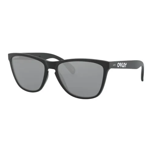 Oakley Plastic Rectangular Sunglasses Men's Black