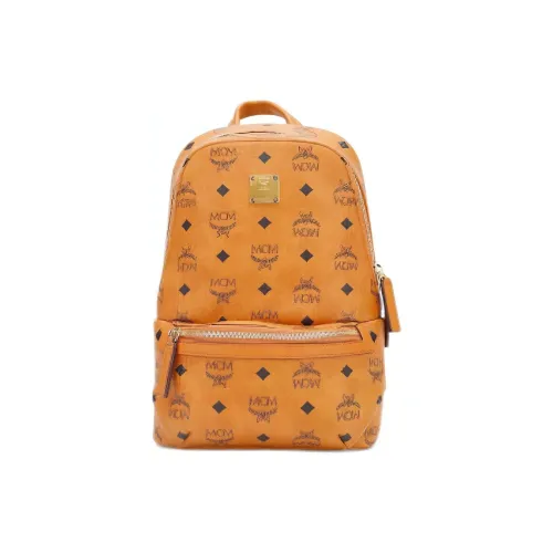 MCM Klassik Visetos Искусственная кожа Sling Сумка Мужская Коньячный Коричневый