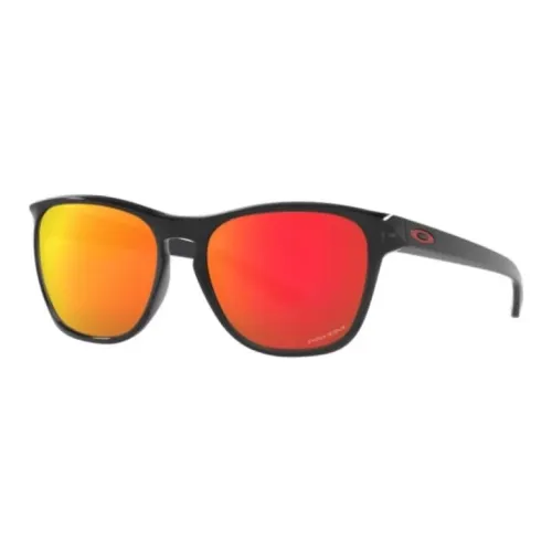 Oakley Пластик Нерегулярная форма Солнцезащитные очки Мужской Черный