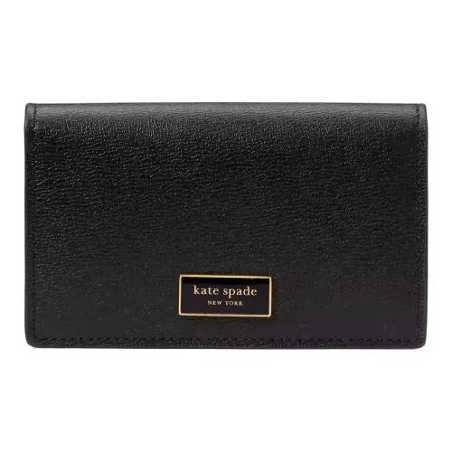 Kate Spade Katy Текстурированная кожа кошелек маленький женский черный