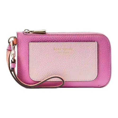 Kate Spade Кожа Запястье Сумка Монетница Женская Фиолетовая