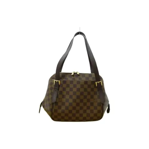 LOUIS VUITTON Холст Плечевая Сумка Унисекс Коричневый