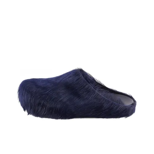 MARNI Резиновая подошва Домашние тапочки Женские Синий