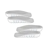 Белый / Серый 1,2 см [2 шт]