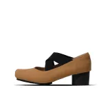 Хаки, высокий каблук