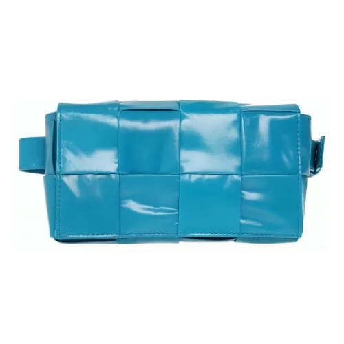 Bottega Veneta Cassette Belt Кожа Сумка для коробок Camera Сумка Бананка Сумка через плечо Мини Мужской Синий