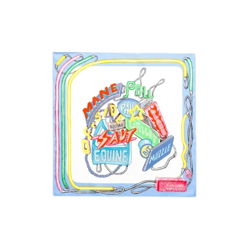 HERMES Шелковые шарфы для женщин многоцветные