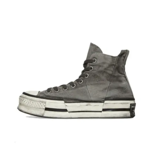 Converse Chuck 70 Plus противоскользящие амортизаторы высокие кроссовки для скейтбординга женские серые