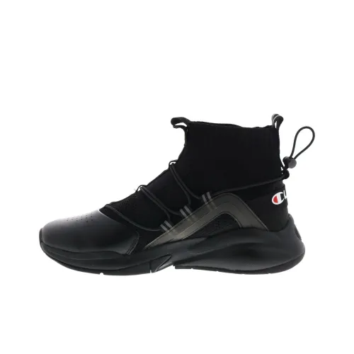 Champion XG RALLY Plus Амортизаторы Slip-resistant High Top Повседневная обувь Мужская Черный Серый