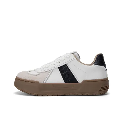 Кроссовки для скейтбординга KAPPA Low Top Бежево-желтые/Черные Женские