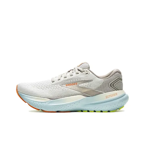 Brooks Glycerin 21 Беговые кроссовки Низкий топ Белый синий желтый Женские