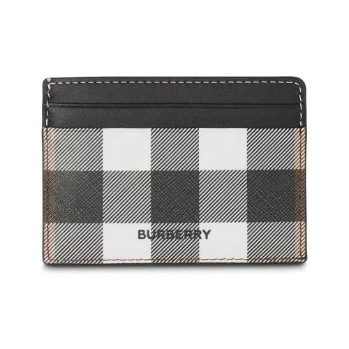 Burberry Кожа Кошелек для карт Унисекс Черный Белый