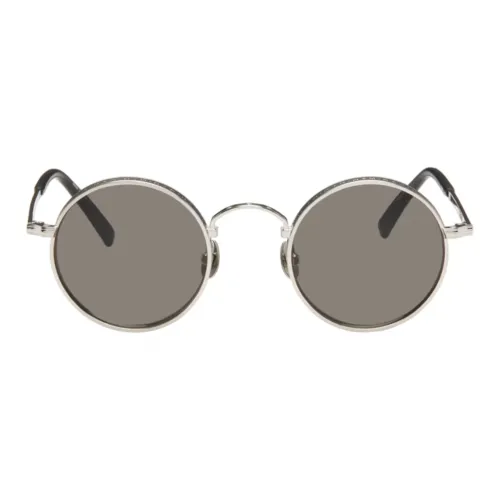 Matsuda Титан Круглые Солнцезащитные очки Мужские Серебряные